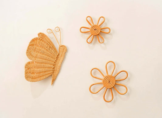Baby Girl Nursery Decor Ideas | Rattan Butterfly Nursery Decor | Botanical Nursery Decor | Teenage Girls Bedroom Decor