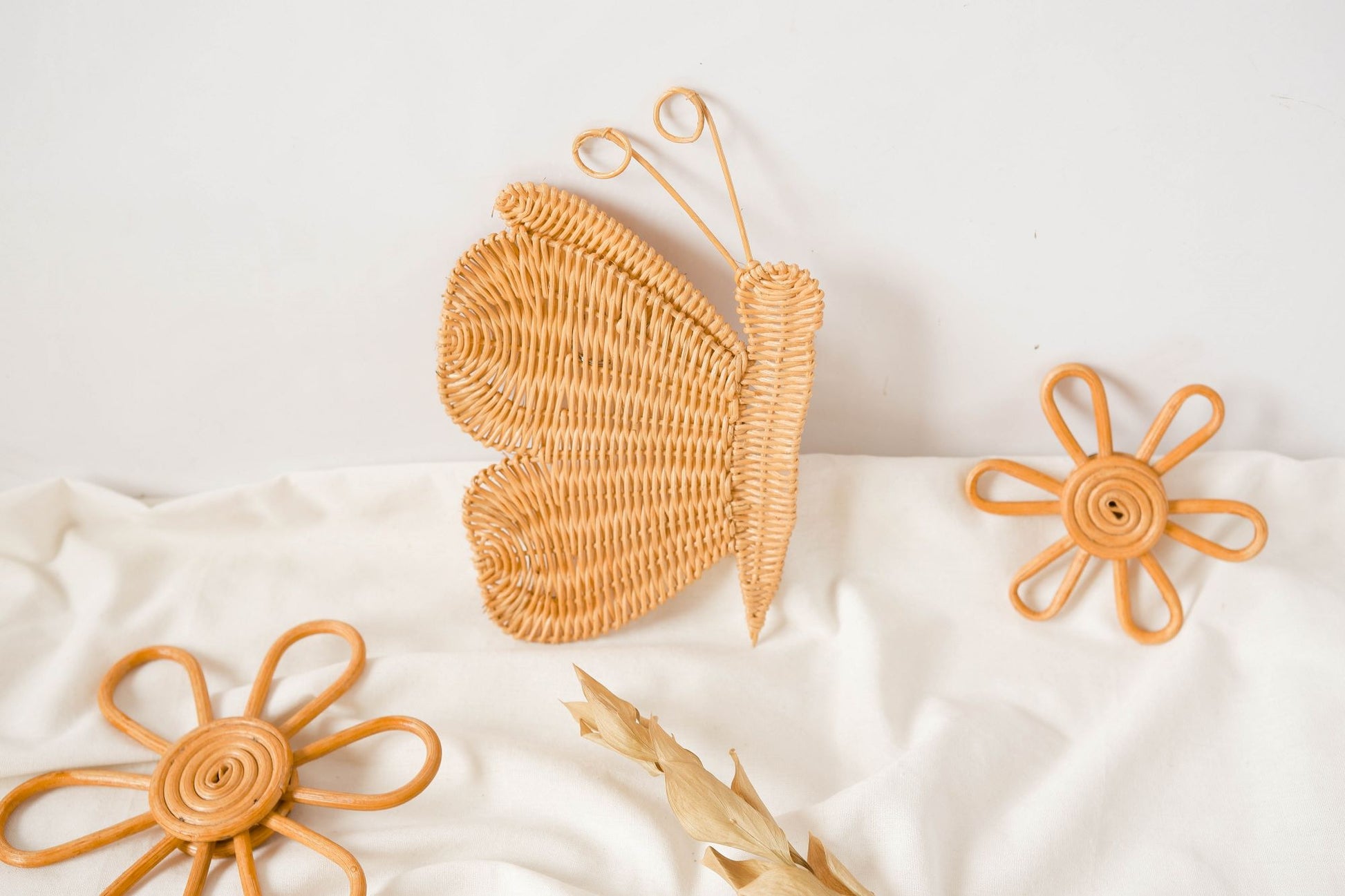 Baby Girl Nursery Decor Ideas | Rattan Butterfly Nursery Decor | Botanical Nursery Decor | Teenage Girls Bedroom Decor