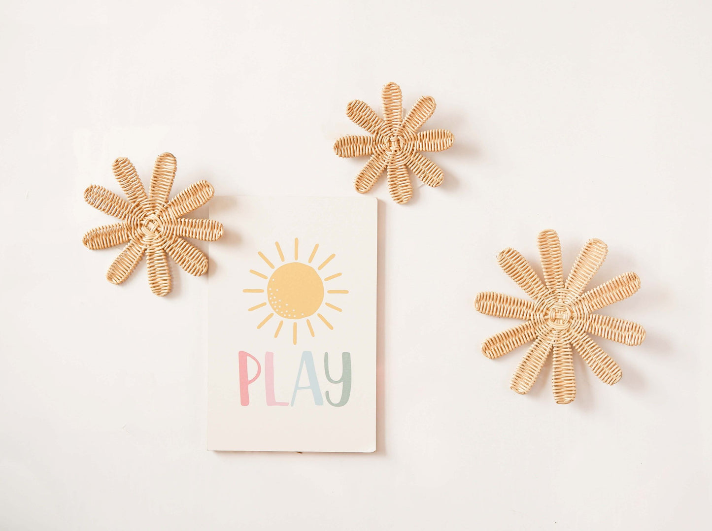 Boho Rattan Kids Room Decor | Natural Nursery Decor Ideas | Kids Playroom Decor