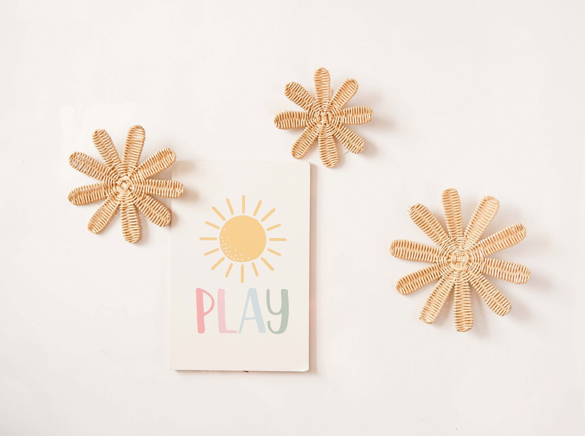 Boho Rattan Kids Room Decor | Natural Nursery Decor Ideas | Kids Playroom Decor