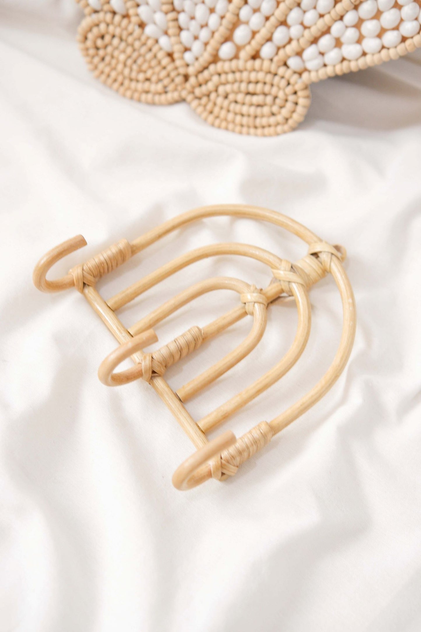 Rattan Rainbow Wall Hook | Rattan Wall Hook Mini | Boho Nursery Wall Hook | Keychain Wall Hook | Beach Babyroom Decor