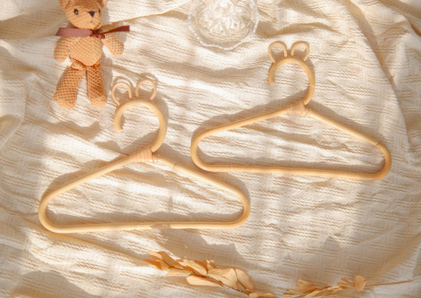 Rattan Hanger for Kids, Boho Kids Rattan Hanger, Bear Nursery Rattan Hanger, Sunrise Rattan Hanger for Baby Clothes, Clothes Rack Toddler