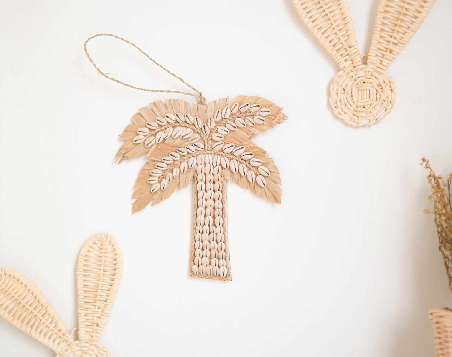 Palm Tree Shell Nursery Decor, Boho Nursery Wall Decor, Sea Shell Nursery Decor, Boho Beach Nursery Art, Boho Kids Room Decor, Kids Playroom