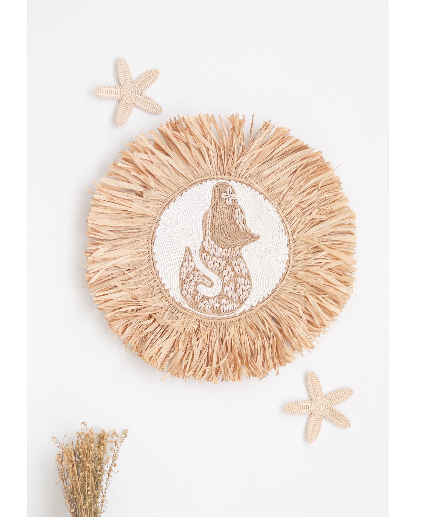 Sea Shell Wall Decor, Mermaid Nursery Decor, Boho Nursery Wall Decor, Mermaid Decor for Girls Room, Beach Theme Kids Room, Coastal Playroom