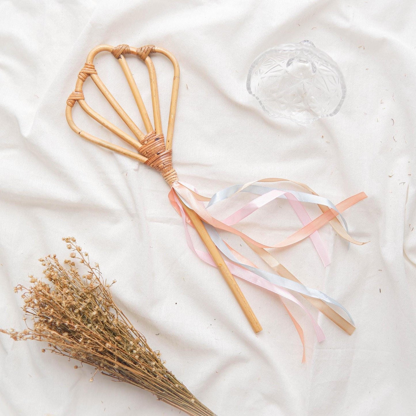 Fairy Magic Wand, Rattan Kids Toys, Mermaid Seashell Wand, Rattan Fairy Miniature Wand, Under The Sea Baby Wands, Rattan Pretend Play