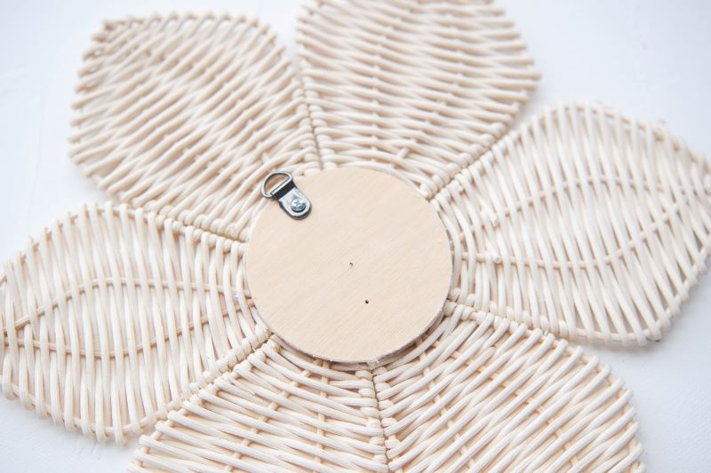 Rattan Daisy Wall Decor for Girls Nursery Decor, Boho Kids Playroom Decor, Neutral Baby Room Decor, Decor Above Crib, Kids Playroom Decor