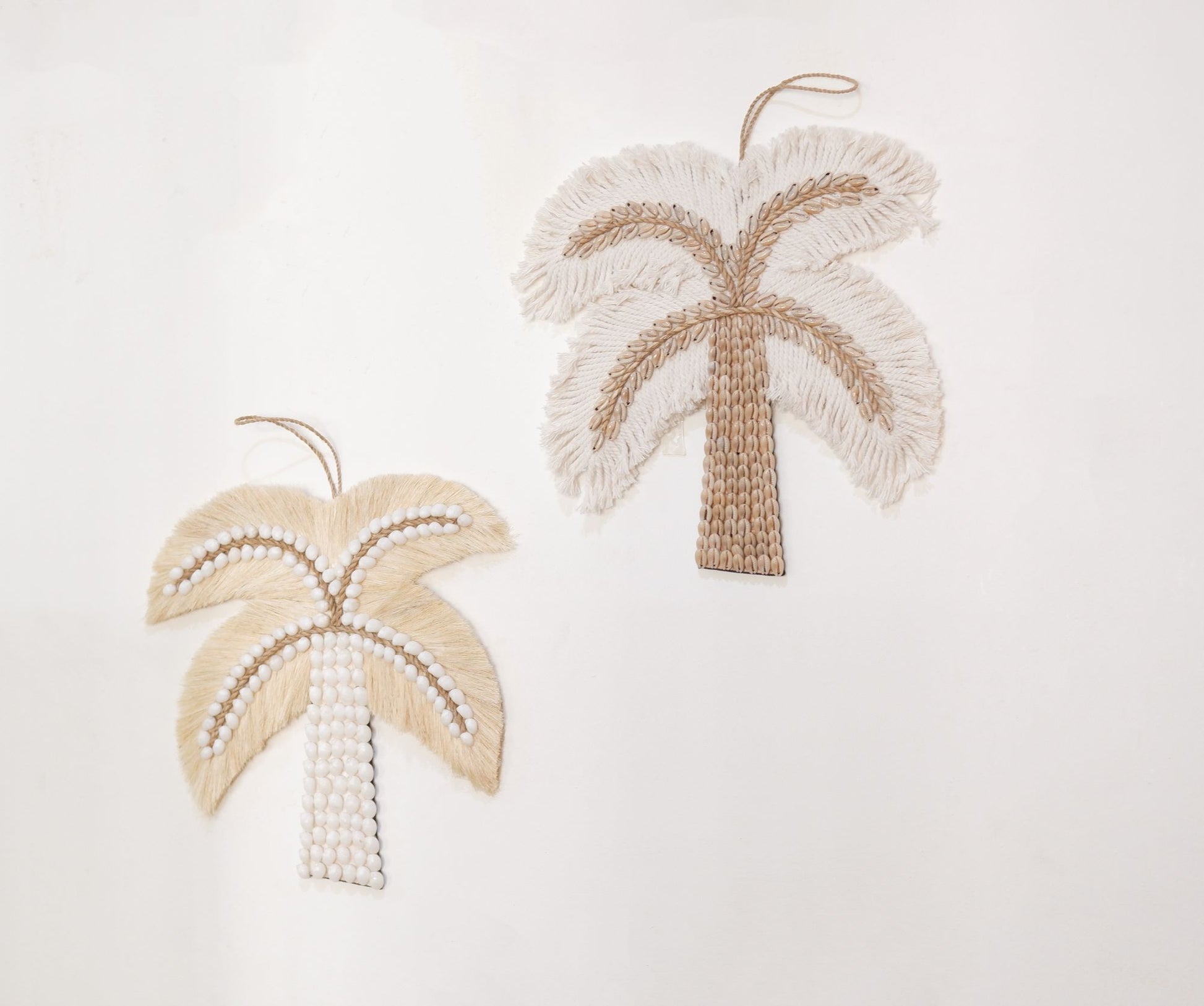 Palm Tree Shell Nursery Decor, Boho Beach Nursery Decor, Sea Shell Ornament, Coastal House Decor, Boho Girls Bedroom Decor, Boho Shelf Decor