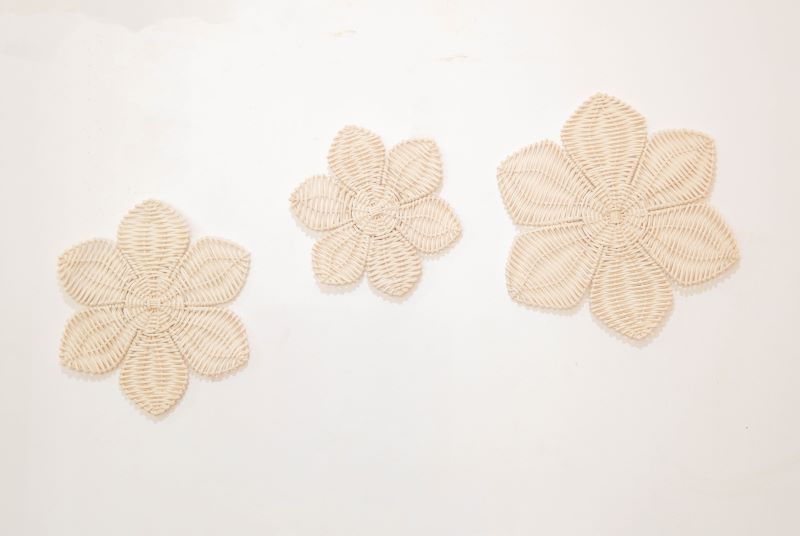 Rattan Daisy Wall Decor for Girls Nursery Decor, Boho Kids Playroom Decor, Neutral Baby Room Decor, Decor Above Crib, Kids Playroom Decor