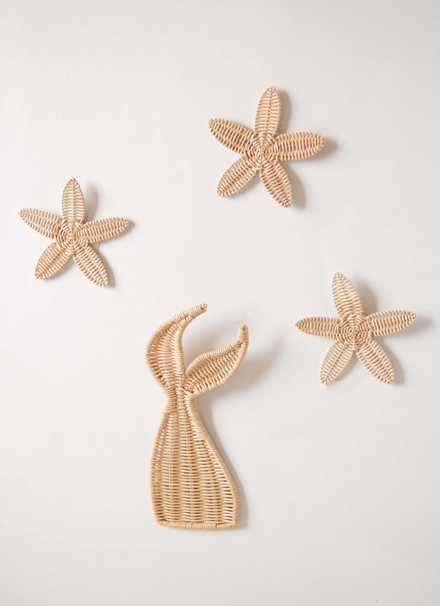 Underwater Nursery Decor using Rattan Star Fish Decor | Boho Kids Bedroom Decor | Rattan Kid Toys