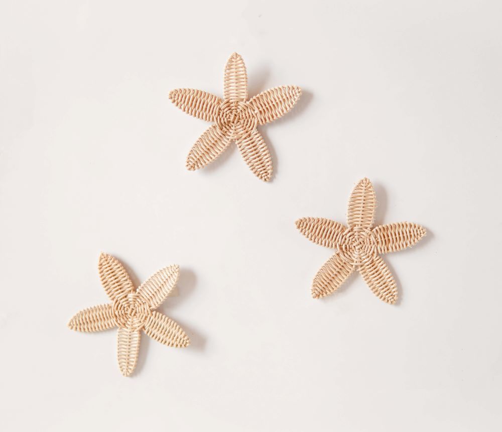 Rattan Starfish for Boho Nursery Decor Ideas | Neutral Nursery Wall Decor