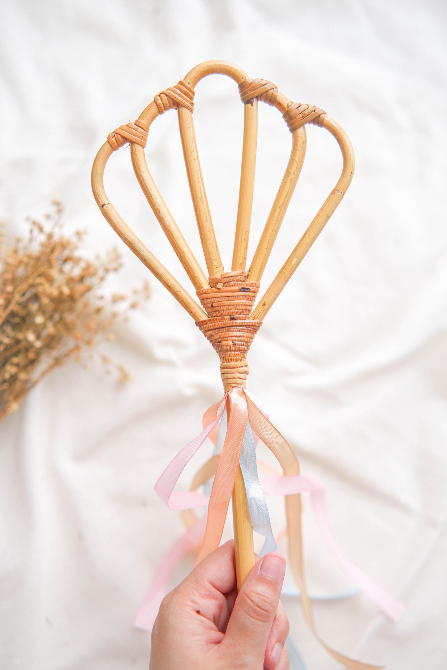 Fairy Magic Wand, Rattan Kids Toys, Mermaid Seashell Wand, Rattan Fairy Miniature Wand, Under The Sea Baby Wands, Rattan Pretend Play